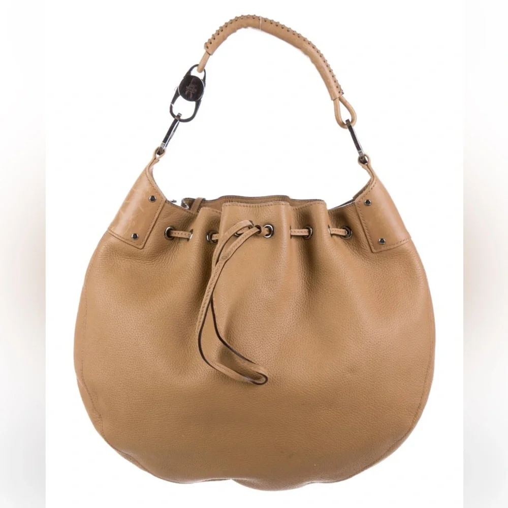 Gucci Tan Leather Hobo Bag